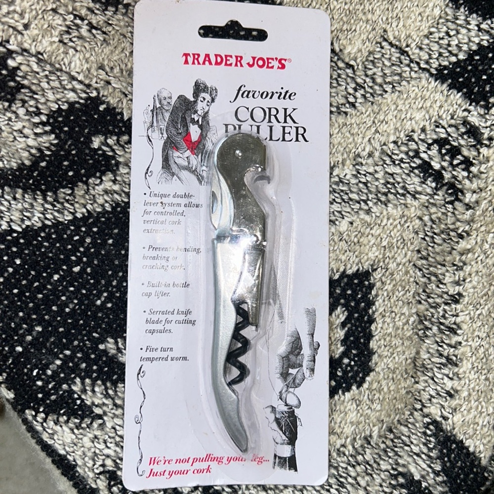 FREE!  Trader Joe’s Cork puller (WINE)